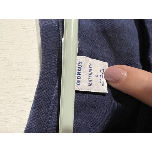 Old Navy Maternity Navy T-Shirt Dress - Size Medium - Picture 2 of 4